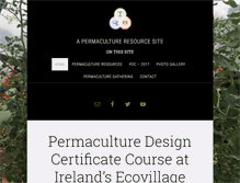 Tablet Screenshot of permaculture.cultivate.ie